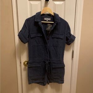 Dark denim romper NWT!
